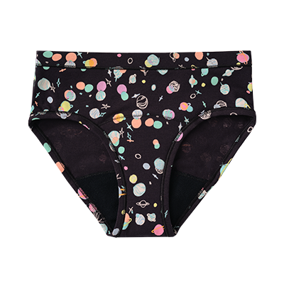 Thinx BTWN) Teen Period Underwear - Bikini Panties, Grey, 9/10 - Super  Absorbency