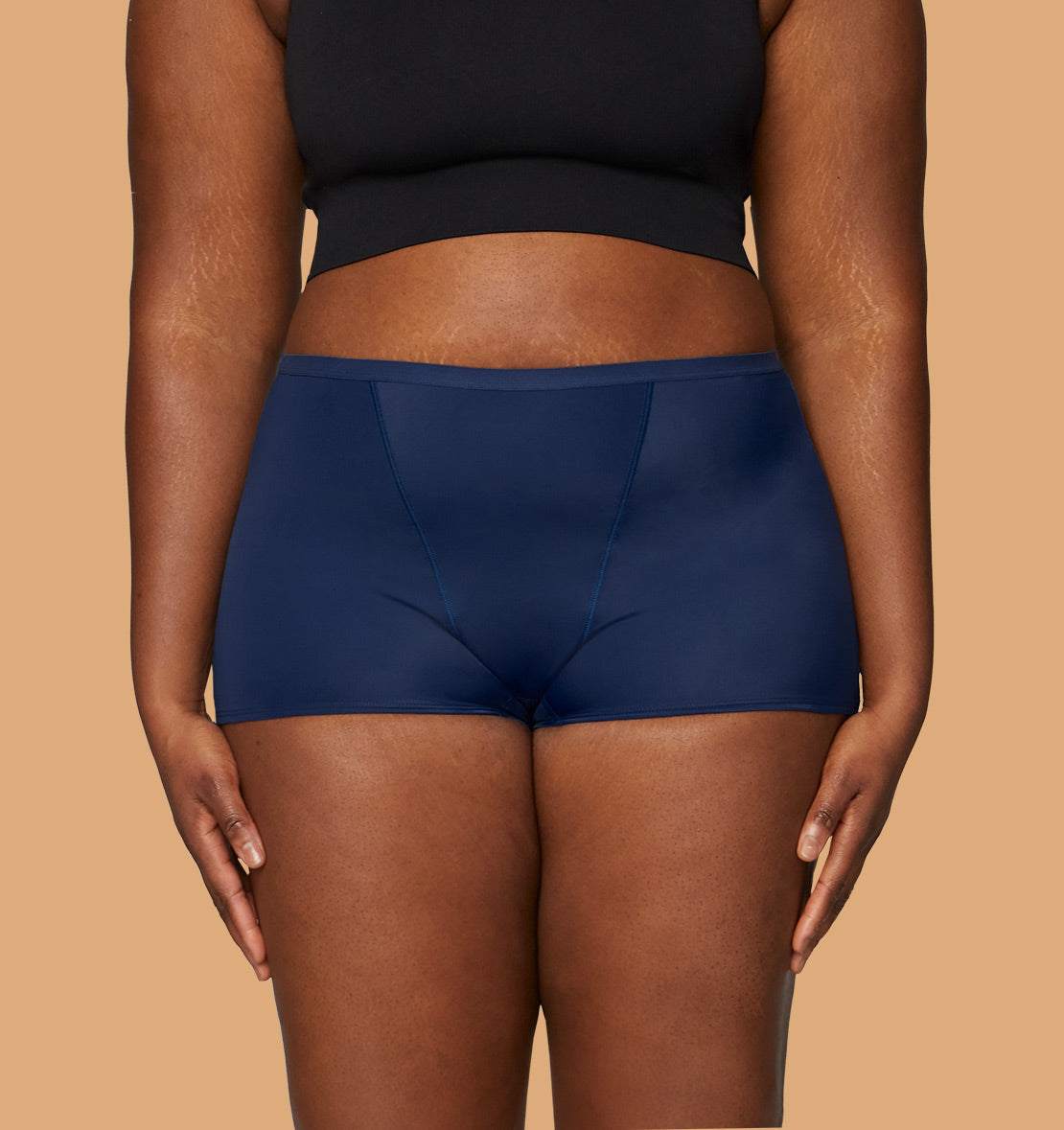 thinx heavy boyshort period underwear - navy in sizes xxs-4x undies