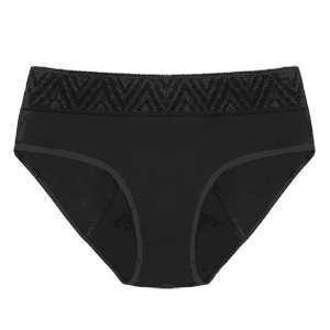  Speax by Thinx Bikini Incontinence Underwear for Women,  Washable Incontinence Underwear Women, Postpartum Underwear Feminine Care,  Black, X-Small : Health & Household