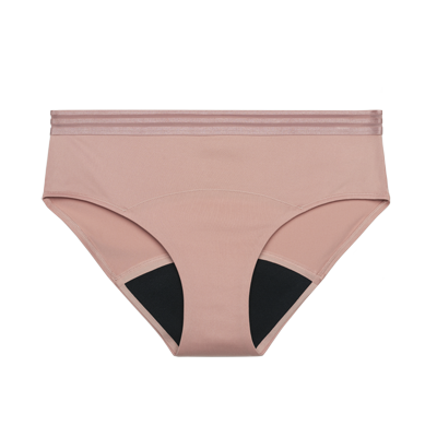thinx for all leaks (speax) basic brief underwear for bladder leaks - desert rose - in sizes xxs-4x - leak-fighting undies