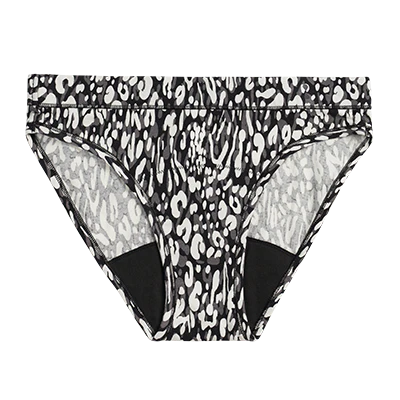 Blossom Period Panties Classic Bikini Cotton - Black