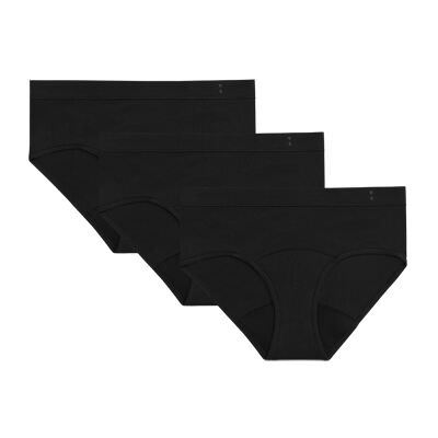 U By Kotex Thinx Period Underwear Black Briefs Size 12 1 Pack