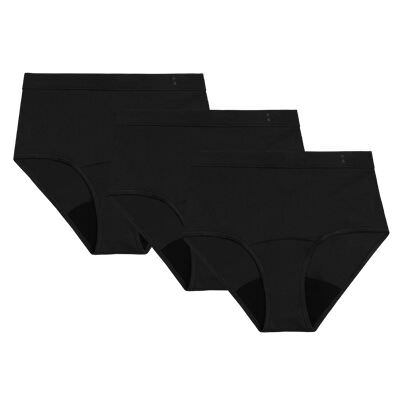 3-Pair Black Super Hi-Waist Set