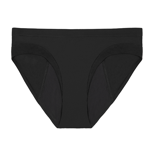  THINX Modal Cotton Bikini Period Underwear for Women, FSA HSA  Approved Feminine Care, Menstrual Underwear Holds 3 Tampons, Black, X-Small  : Health & Household