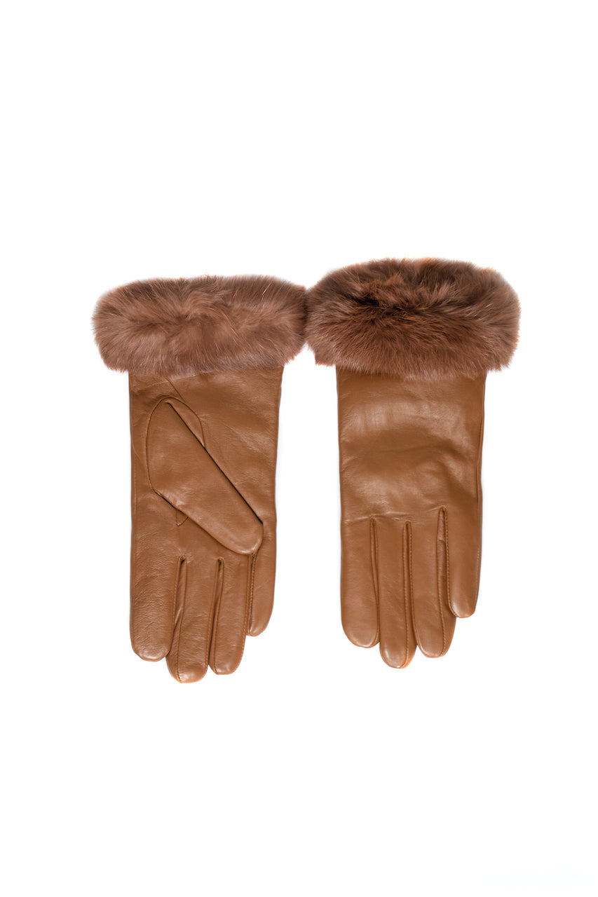 rabbit fur gloves