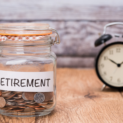 money-inside-retirement-jar-fund