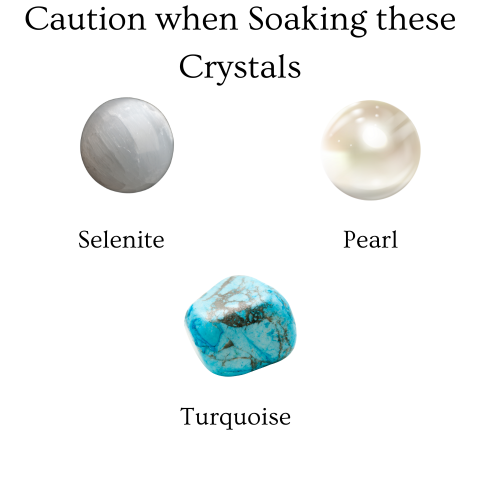 caution when soaking these crystal