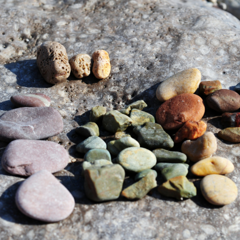 a variety of different stones