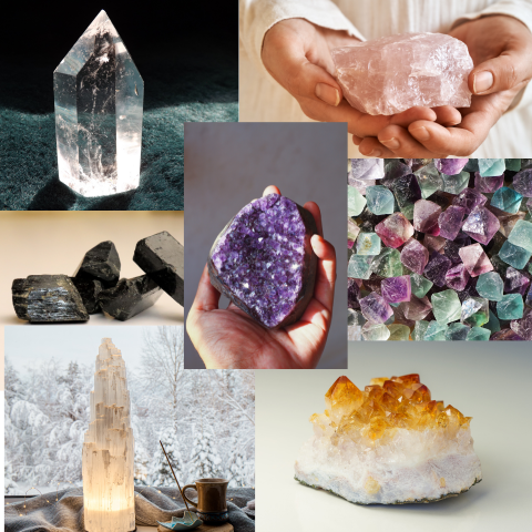 different types of crystals