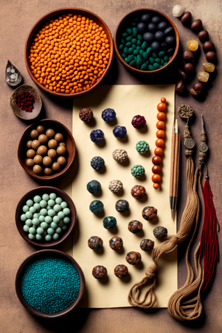 different types of materials required for making beads