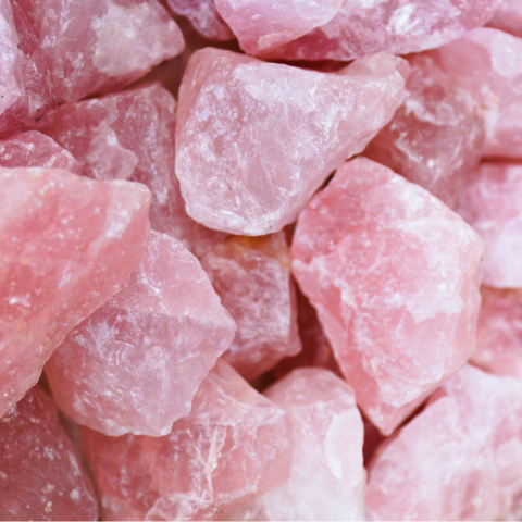 a close up of rose quartz