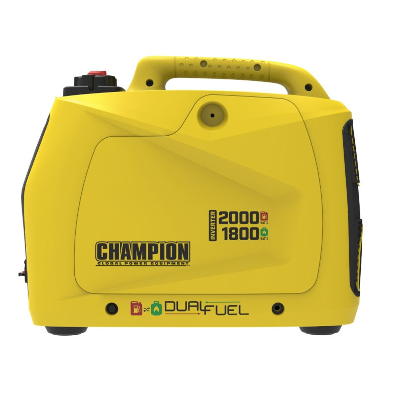 Champion 2000 Watt Dual Fuel Side