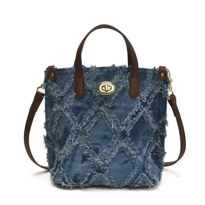 Frayed Edge Crossbody Bag - Erina's Boutique