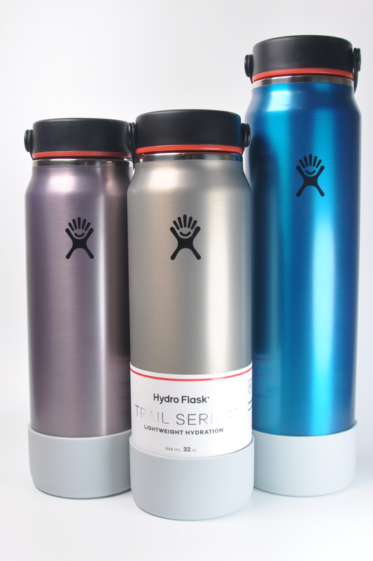 BottleButts™ BLACK Silicone Boot for Hydro Flask Lightweight Trail Ser