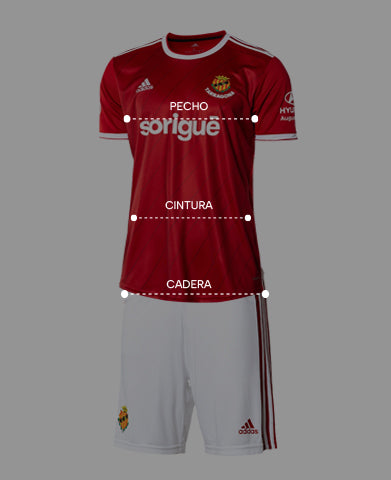 Camiseta adidas Club Gimnàstic de Tarragona Primera Equipación 2023-2024  Niño Power Red-White - Fútbol Emotion