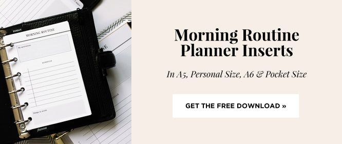 Morning Routine Planner - Free Download