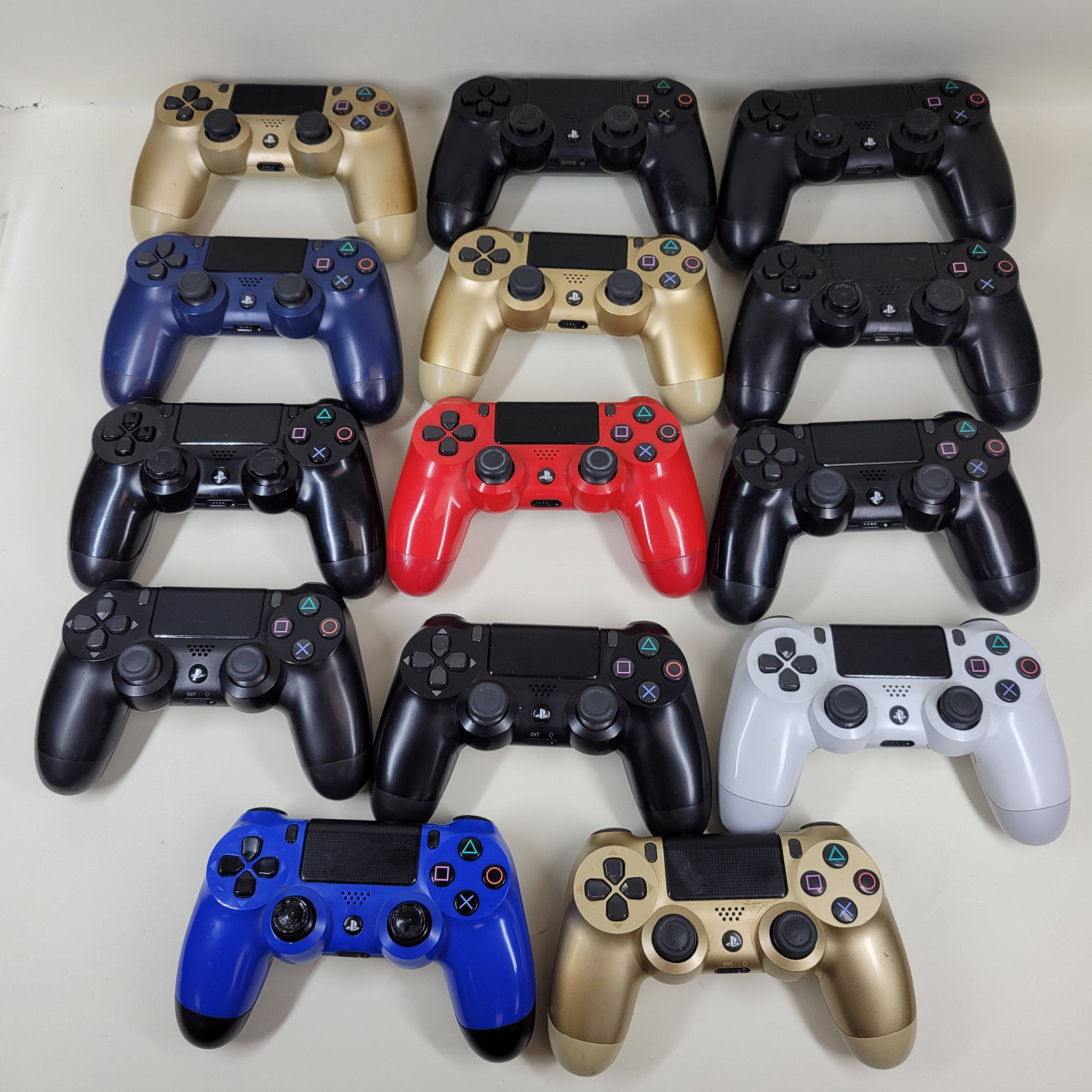 Broken Lot of 14 Sony PlayStation 4 PS4 Wireless Controllers