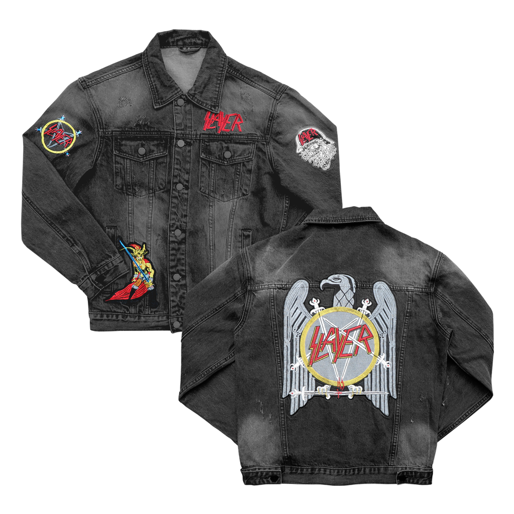 Custom Black Denim Jacket | Mens 