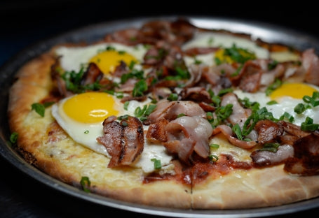 A Picture of Breakfast Pizza