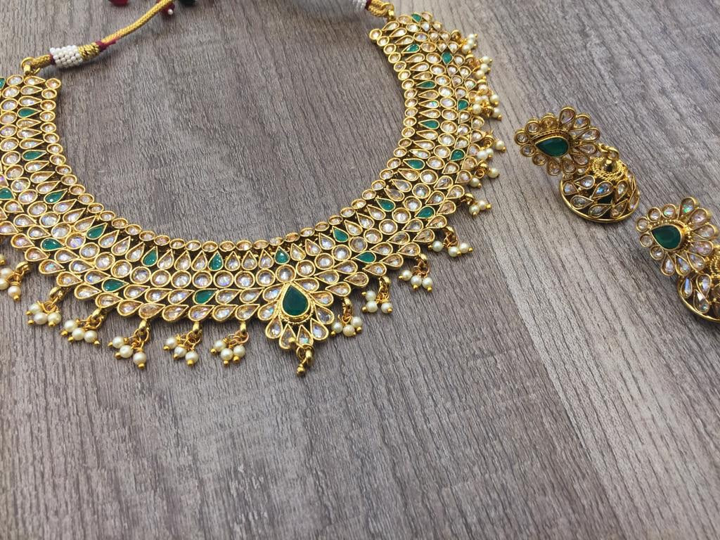 Polki Necklace Set Maya S Boutique