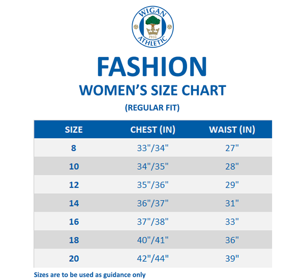 Women's Fashion Size Chart