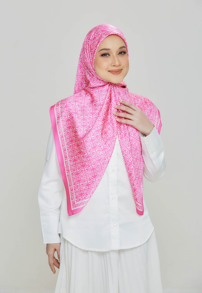 Monogram 2.0 Shawl In Hot Pink