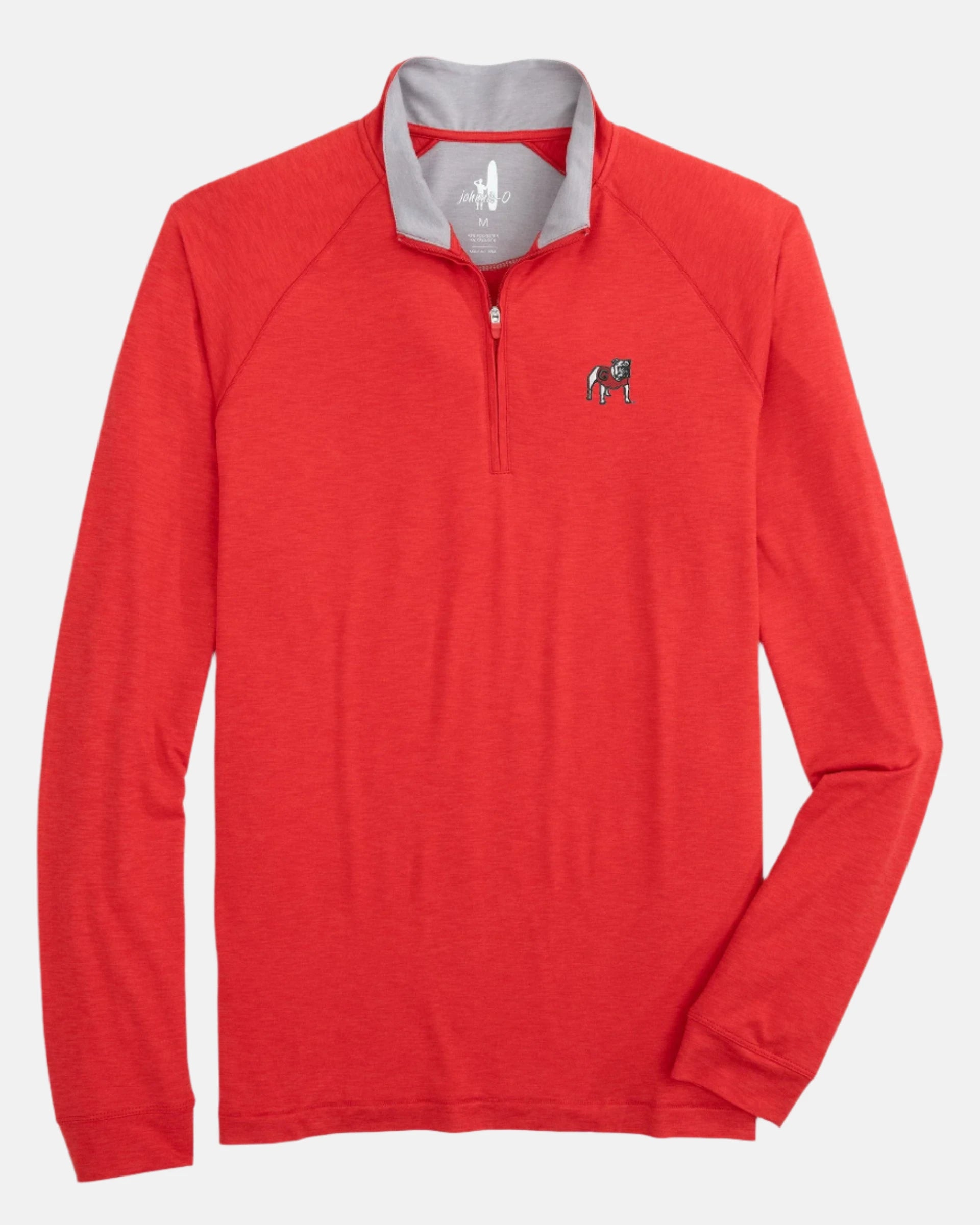 Johnnie-O - Georgia Standing Dog - Freeborne Quarter Zip - Red