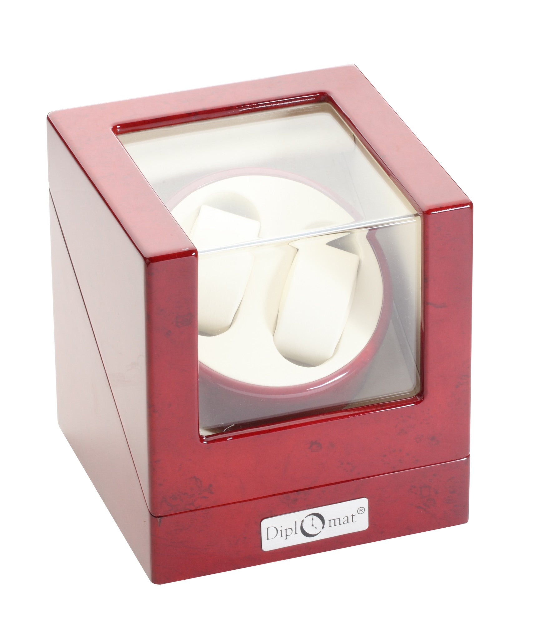 Diplomat Rosewood Double Watch Winder | Watch Box Co.