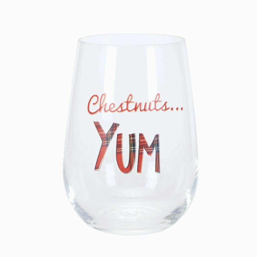 Rustic Holiday Stemless Wine Glasses Set Of Four Time Your T