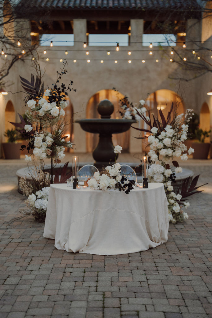 elegant Italy inspired wedding decor