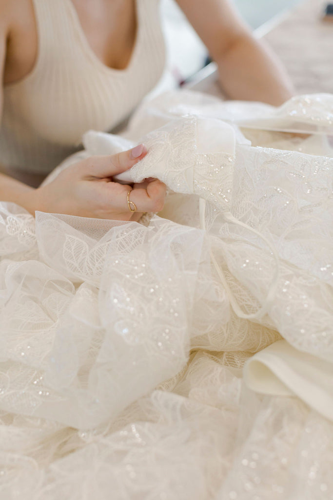 sparkly sequin wedding dress