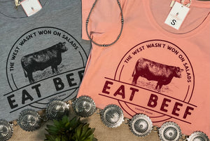 Eat Beef Graphic Tee - Dirt Road Dolls Boutique, LLC