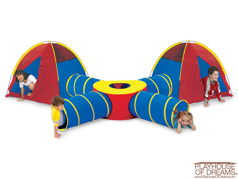 play tent with tunnel