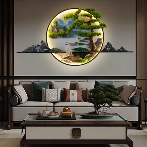 Modern Wall Landscape Picture - Lamp LED