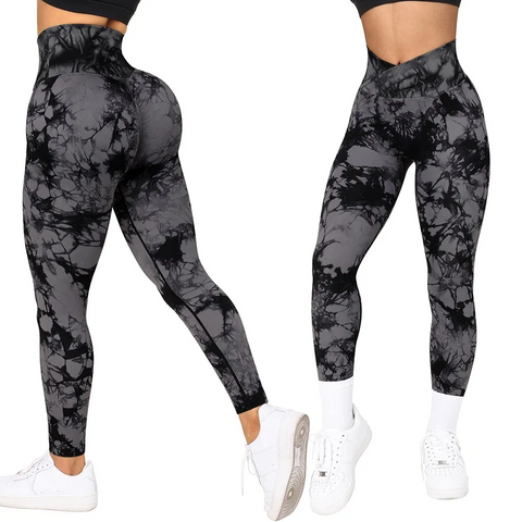 Seamless Women Tie Dye Gyem Legging