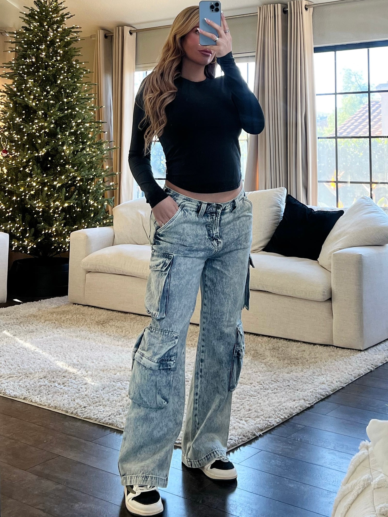 Kristie Flare Jeans (Black) - Laura's Boutique, Inc