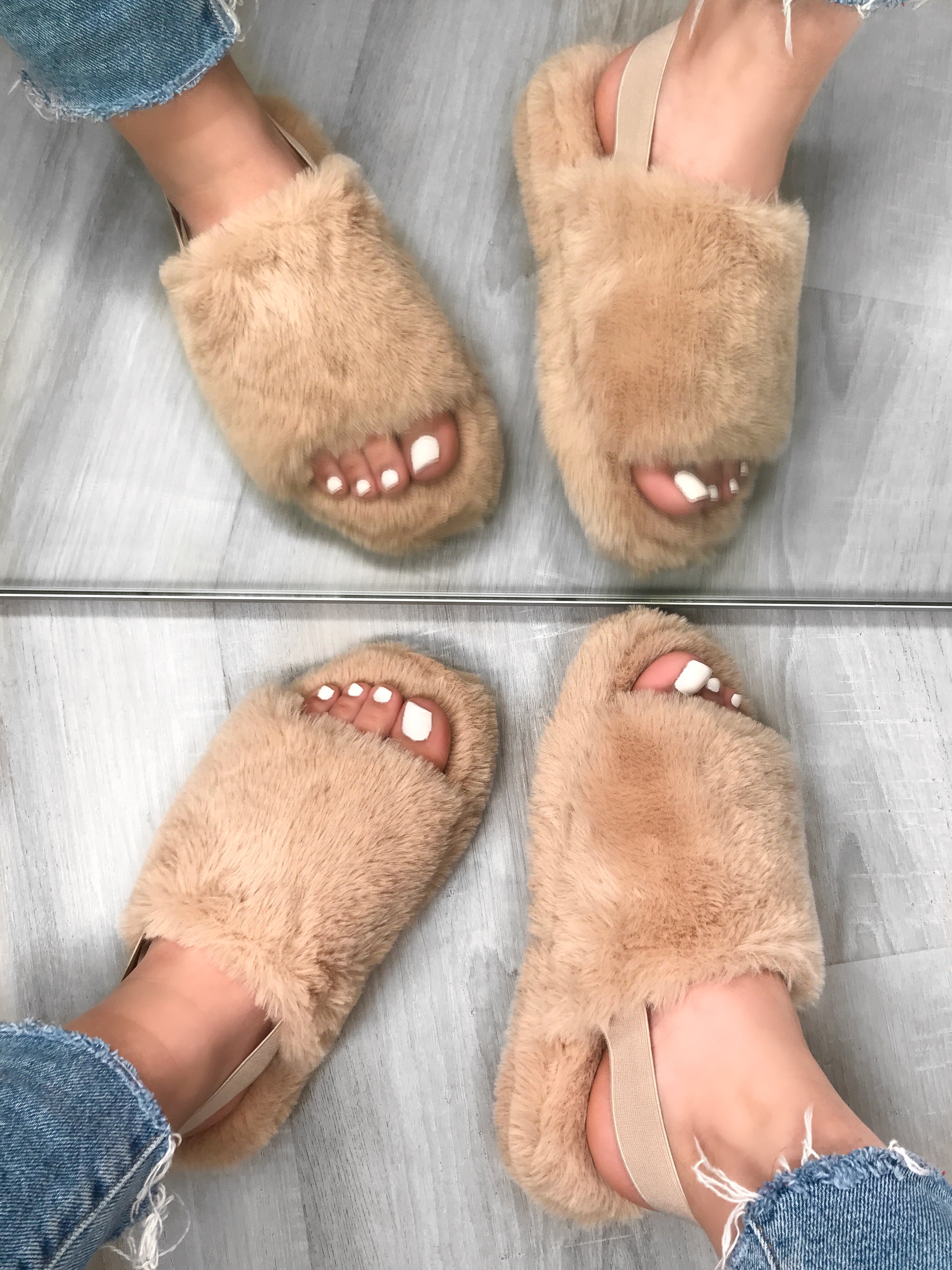 Lala Slides (Sand) – Laura's Boutique