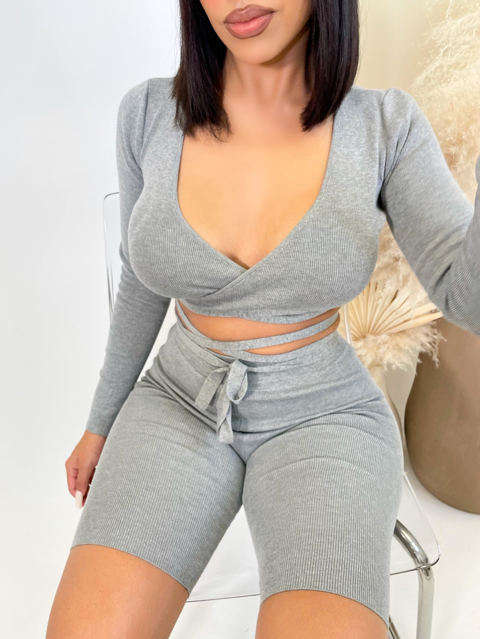 Brianna Ribbed Jumpsuit (Mocha)