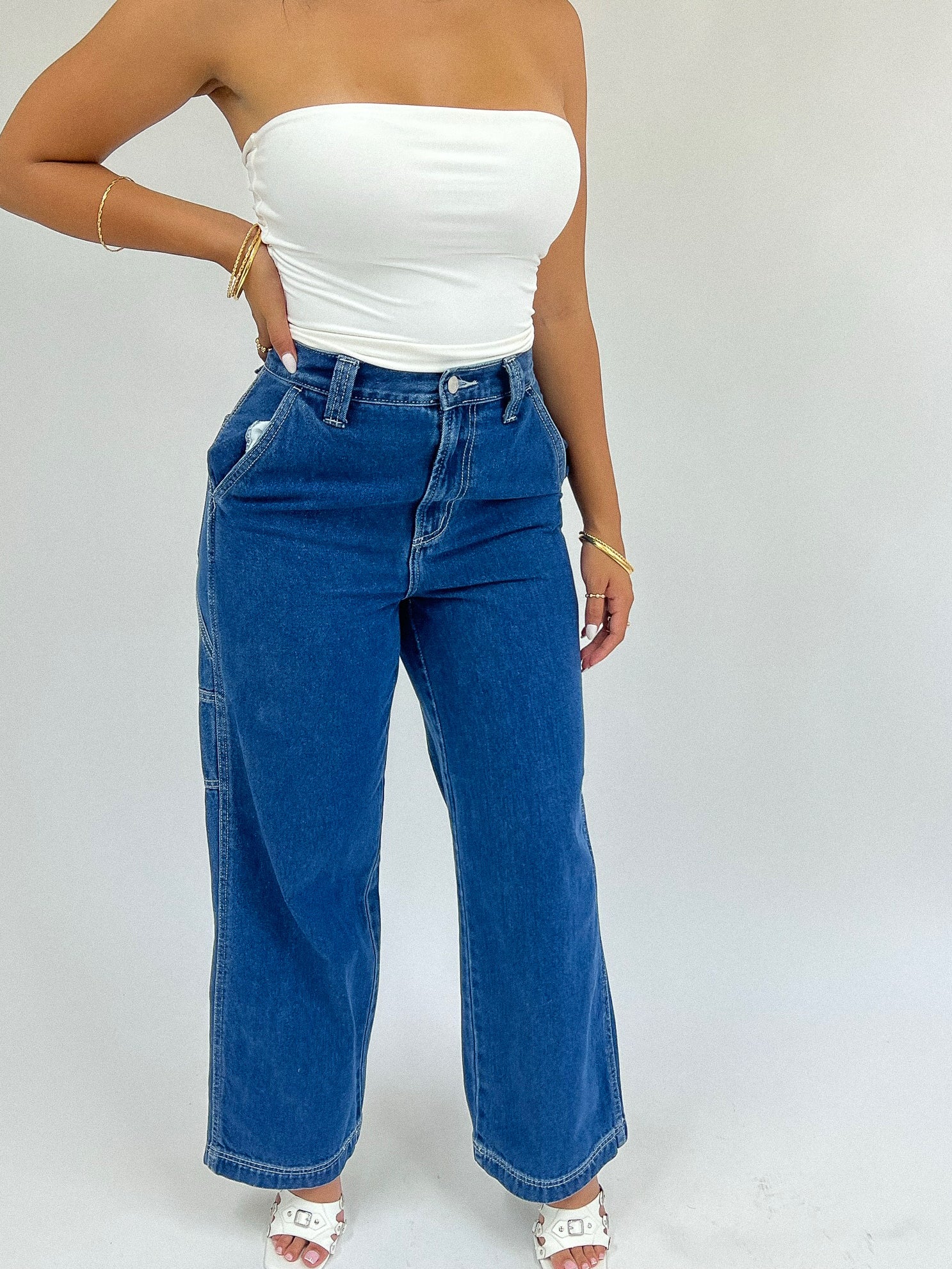 Leslie High Rise Jeans (Light Denim) - Laura's Boutique, Inc