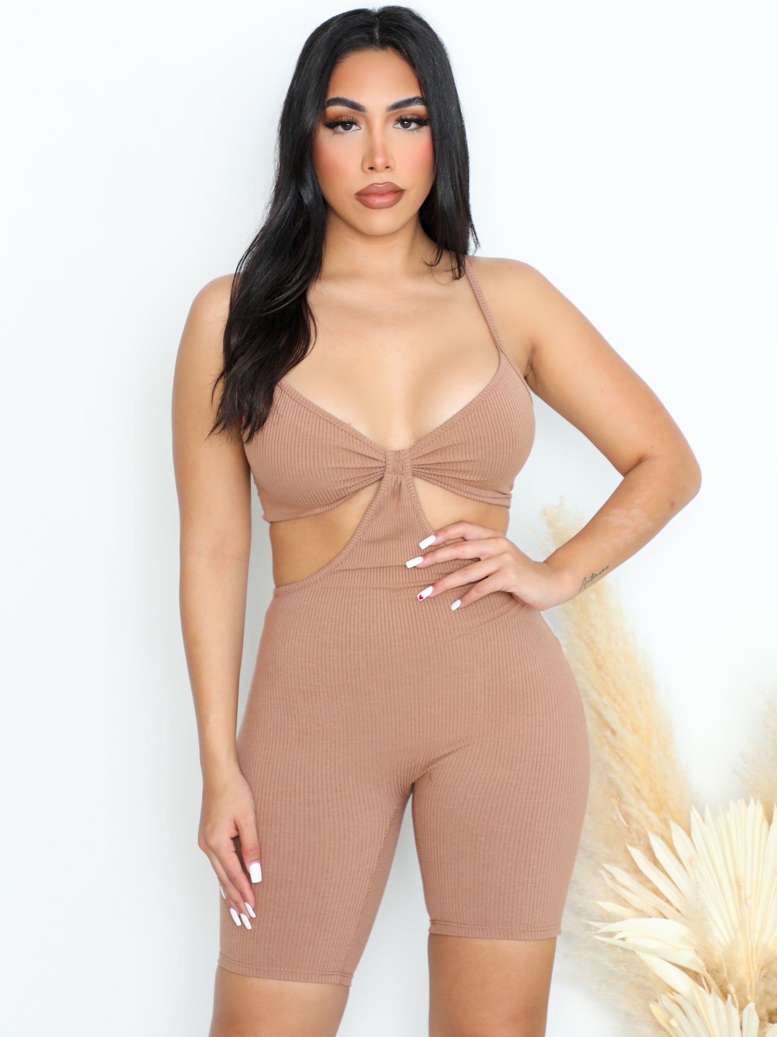 Hazel Jumpsuit (Taupe)