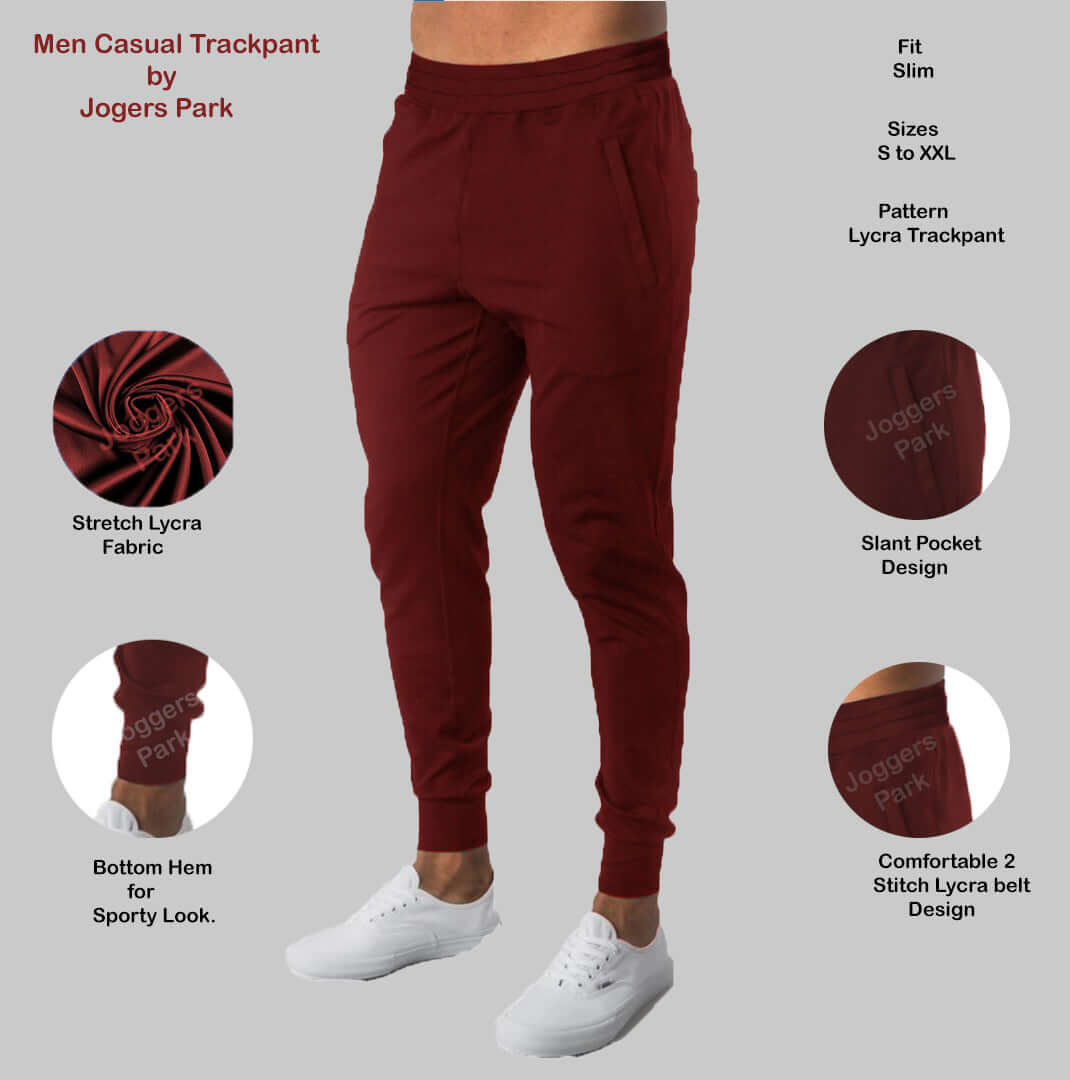 Lycra Track Pants for Men in combo of 2