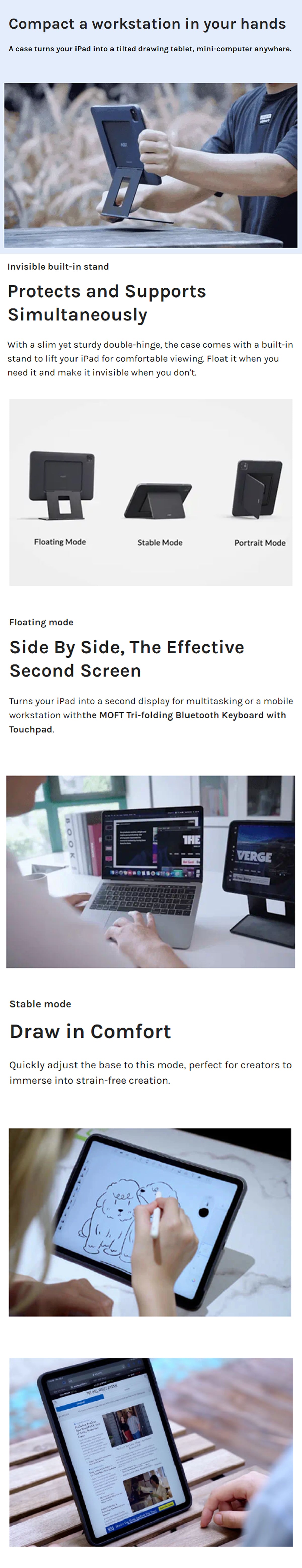 MOFT Float Stand & Case for iPad Pro 11” / iPad Pro 12.9