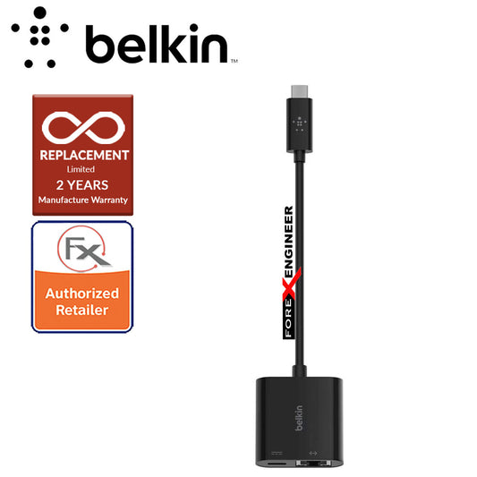 Belkin USB-C to Ethernet + Charge Adapter (USB-C TO GBE, 60W PD