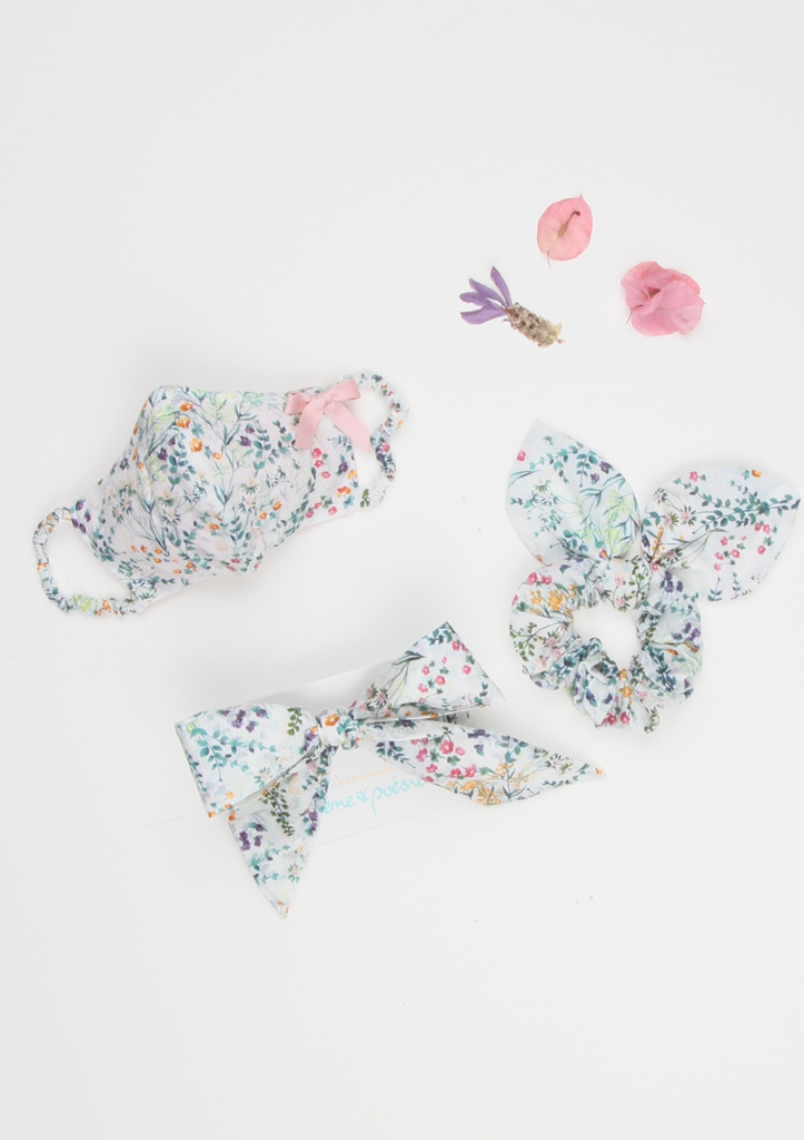 Heirloom Ribbon Scrunchie, Botanical Vines – poème & poésie