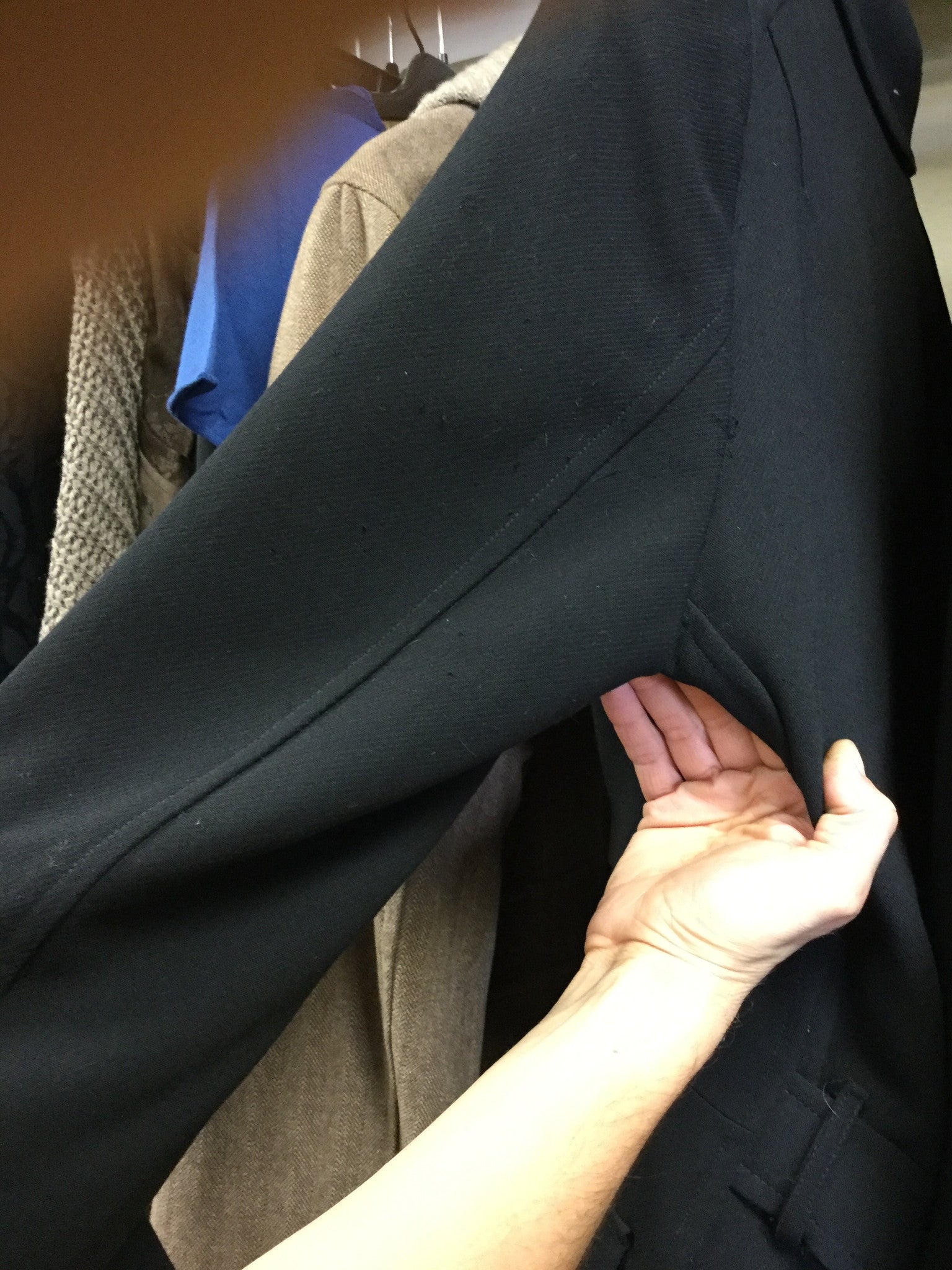 Discounted, Coat, black with detachable vest - natural italian skincare www.MilanoCoronado.com