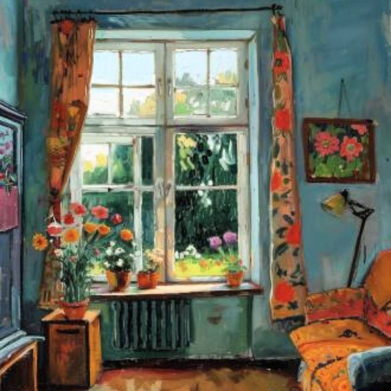 peinture de chambre inspirée de Gabriele Münte