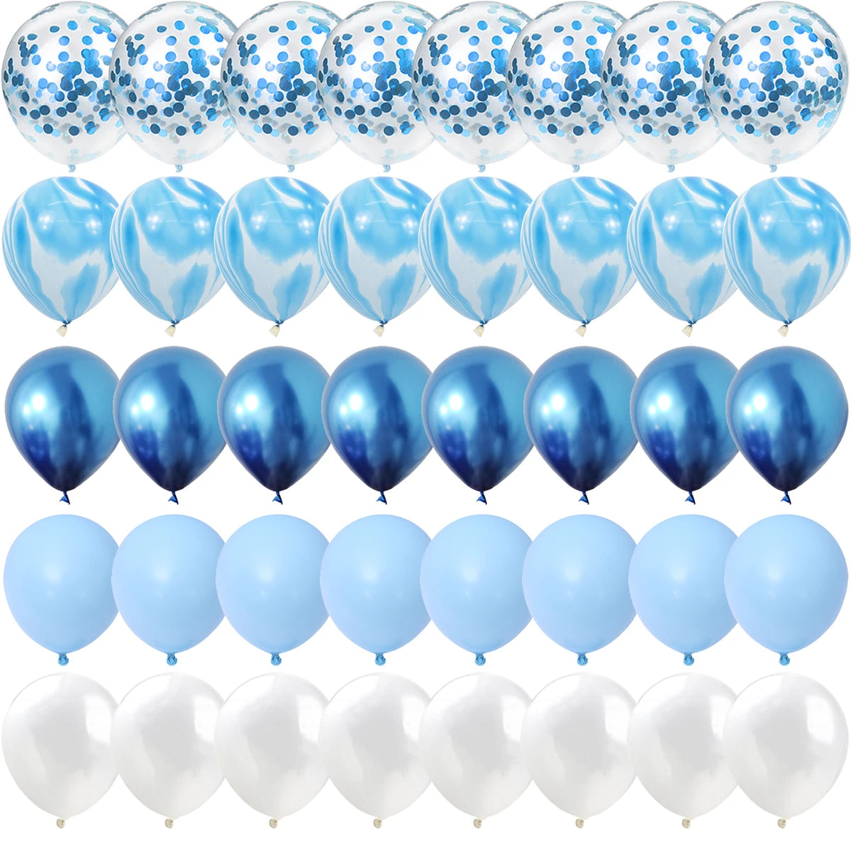 Agate Marble Balloons Set