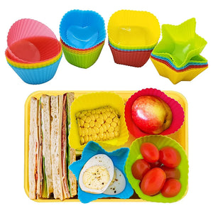 4 Pcs Silicone Lunch Box Dividers - ClubShopex