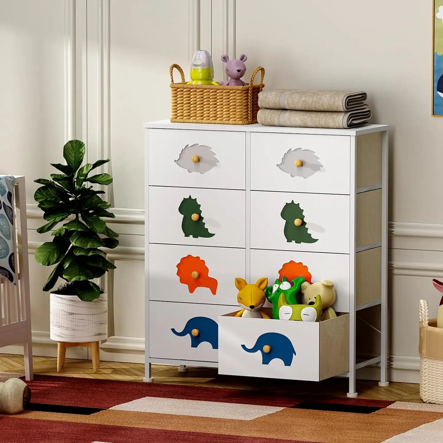 Fabric Drawers Baby Dresser