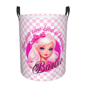 Barbie Girl Laundry Collapsible Basket - ClubShopex